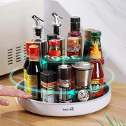 Organizzatore multifunzionale a rotazione per cucina, con supporto antiscivolo, 25cm, 1 pacchetto
