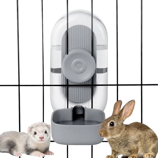 Dispensatore automatico di acqua appeso, bottiglia per conigli, cavi, topi e piccoli animali come cuccioli.