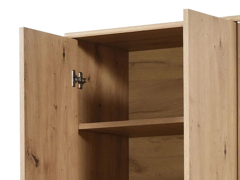 Mobile Portascarpe Delizia, Scarpiera 6 Ripiani, 60x33x191.5h cm Marrone Rovere Nodi