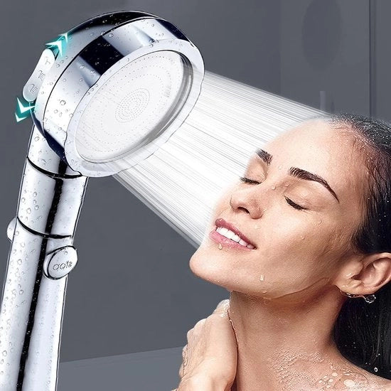 Douchekop con 3 modalità di getto - Efficace nell'utilizzo dell'acqua - 1 pezzo - Materiale di alta qualità