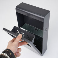 Posacenere da Parete 20x36x7 cm in Metallo Antracite