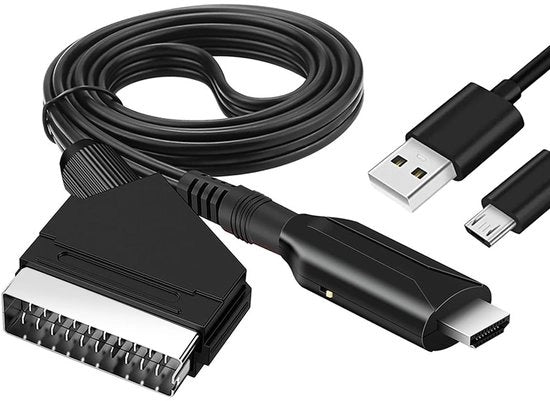 Adattatore HDMI - Convertitore Video - Tutti in Uno - Nero - 1080p/720p - Adatto per Xbox, PS3, DVD, Blu-ray