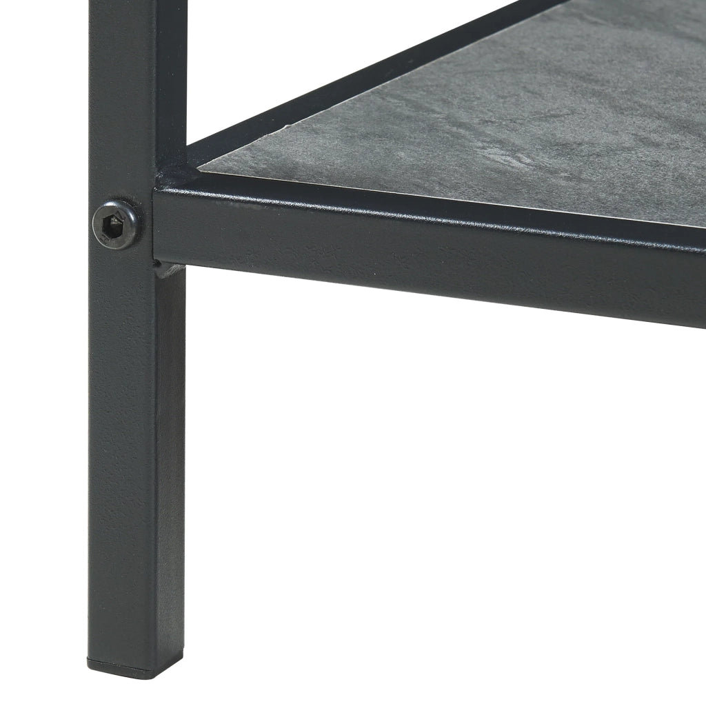 Tavolino da caffè consolle laterale 120 x 60 x 45 cm nero 03_0010834