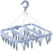 Droghanger Opvougbile con 32 Clip confezione perfetta per capi e calze