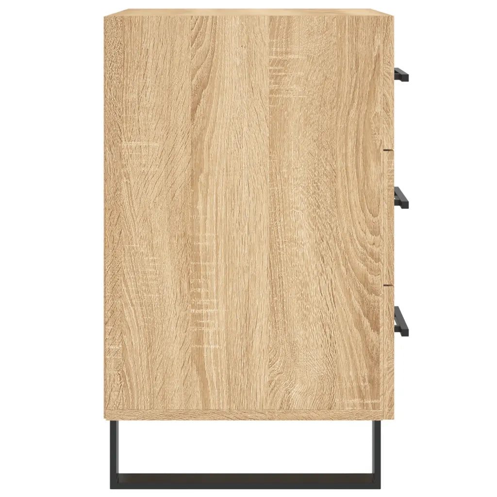 Comodino-Tavolino da notte Rovere Sonoma 40x40x66 cm in Legno Multistrato 656032