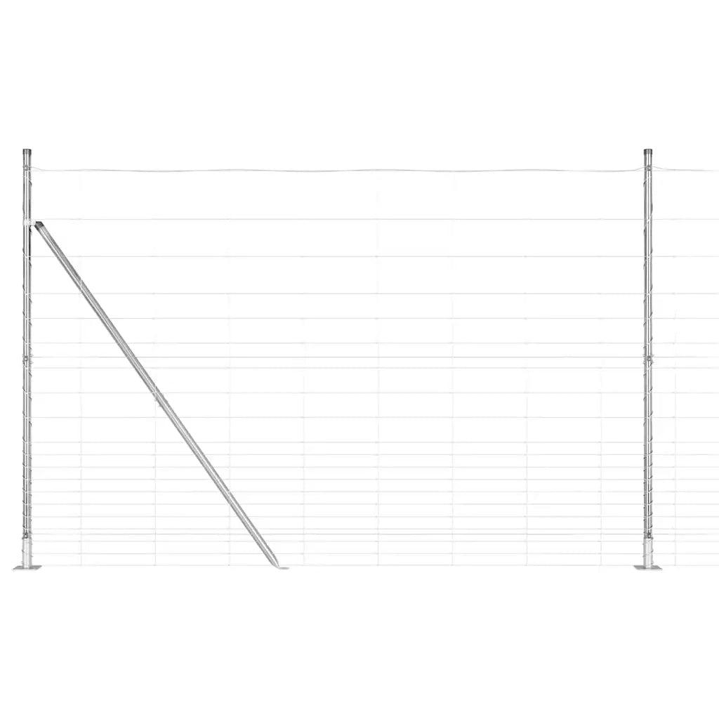 Palo della recinzione Zincato 25 x 1,6 m Acciaio 3351525