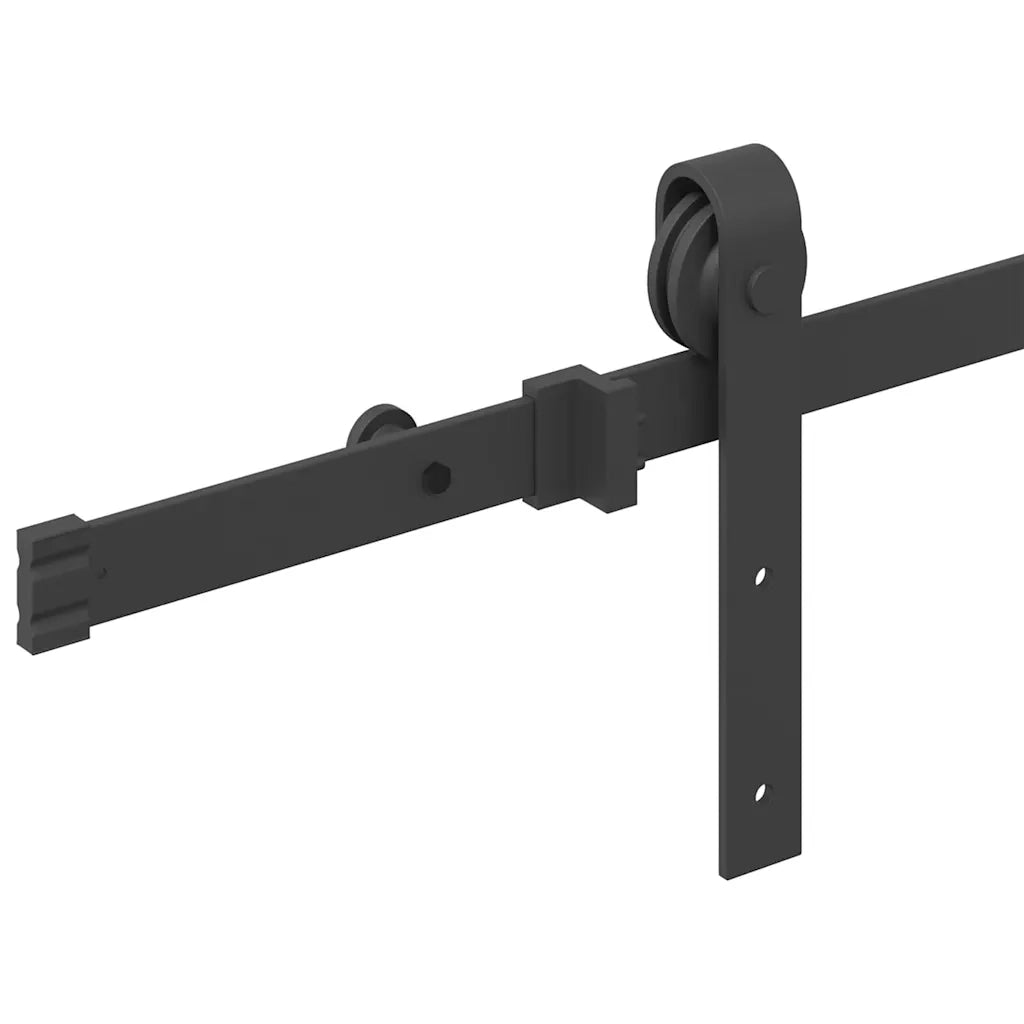 Kit di Binari per Porte Scorrevoli 183 cm Acciaio Nero CFW4147336