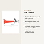 Claxon Auto 180dB - Universale Altoparlante - Resistente al Tempo - Installazione Facile - Materiale ABS di Alta Qualità