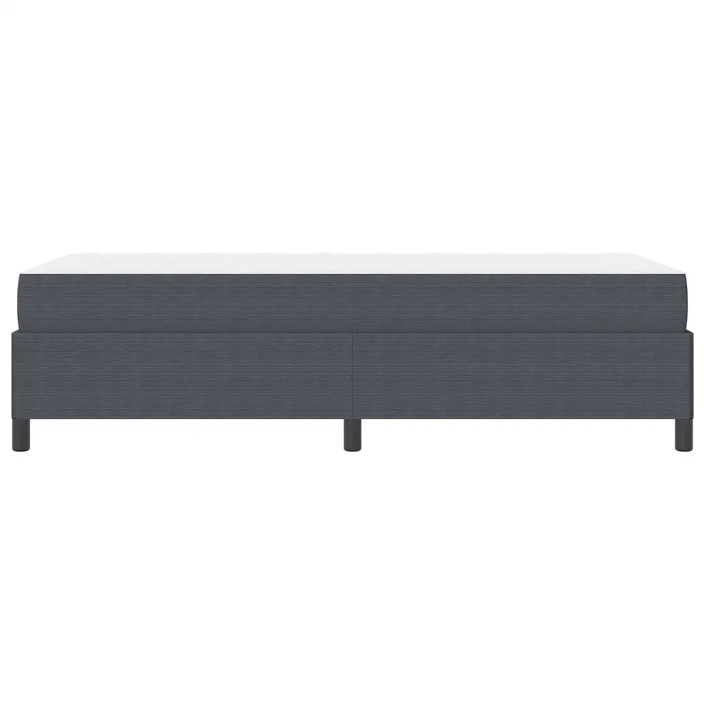 Struttura del letto Grigio scuro 100 x 200 cm Tessuto