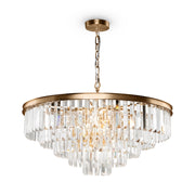 Maytoni Lampadario contemporaneo Revero 12 luci E14 ottone metallo vetro