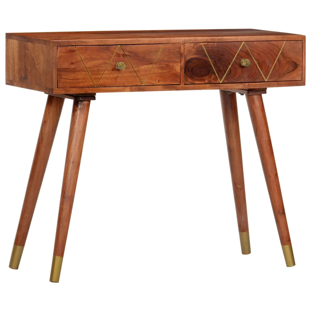 Tavolo Consolle 90x35x76 cm in Legno Massello d'Acacia 286174