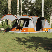 vidaXL Tenda da Campeggio a Tunnel per 5 Persone Grigio e Arancione