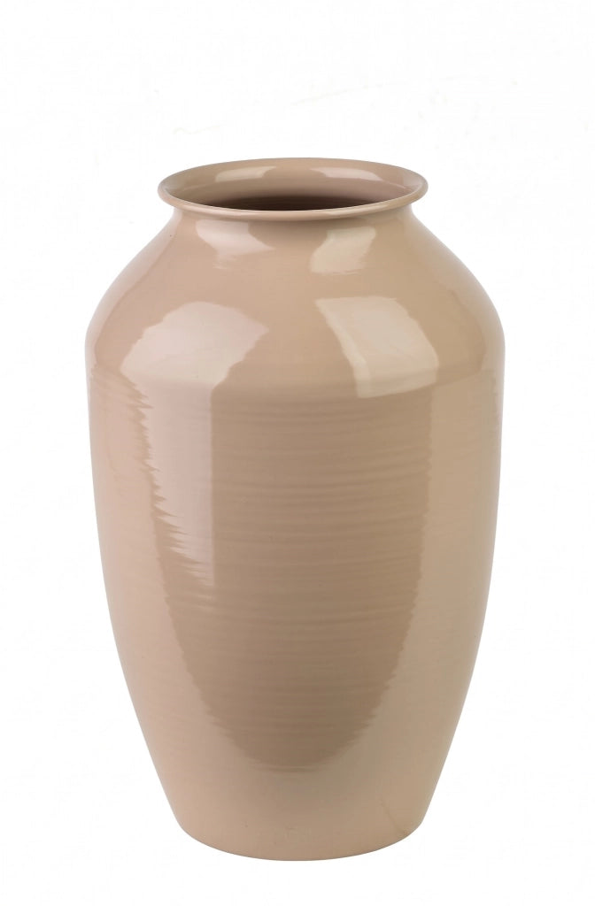 Vaso metallo Mondex Roger 10x17x27 cm beige 1 pz