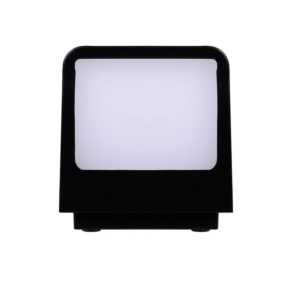 APPLIQUE DA ESTERNO A LED RETTANGOLARE DA PARETE IN PVC NERO LUCE FREDDA 6500K - ILLUMINAZIONE AD ALTA EFFICIENZA ENERGETICA