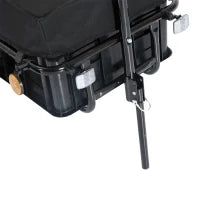 Rimorchio per Bicicletta Porta Oggetti in Acciaio 144×59×80cm