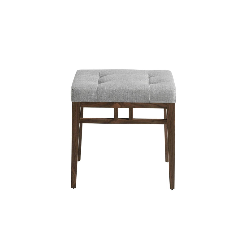 Sgabello in tessuto grigio