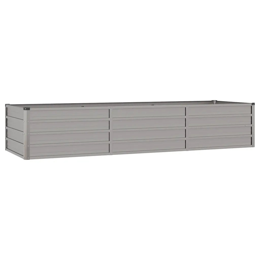 Letto Rialzato da Giardino Ruggine 240x80x45 cm Acciaio Corten
