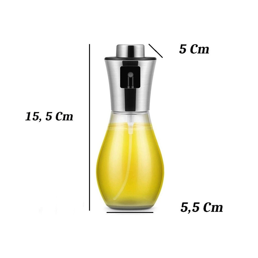 Trade Shop - Spruzzino Olio Per Friggitrice Ad Aria 200 Ml Spruzzatore Oliera Spray Portatile -