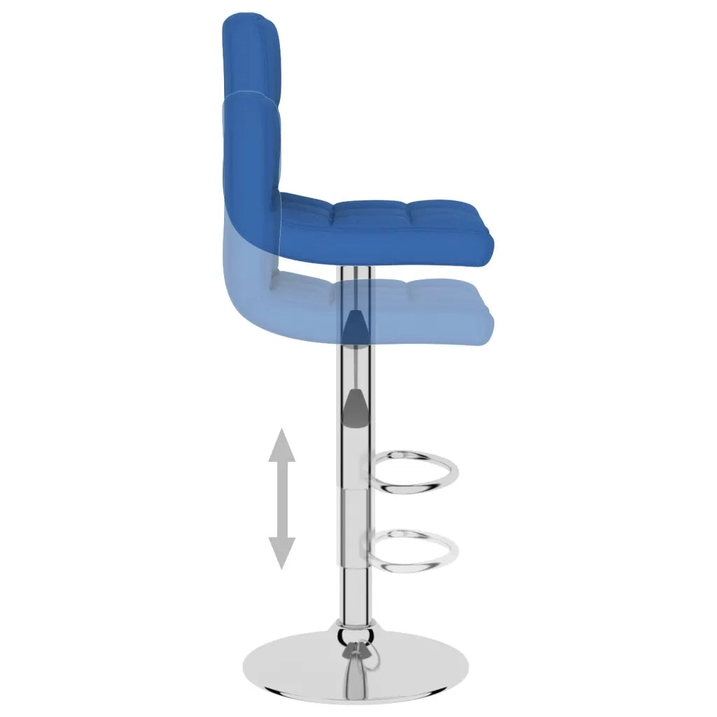 Sgabelli da Bar 2 pz Blu in Tessuto cod mxl 56058
