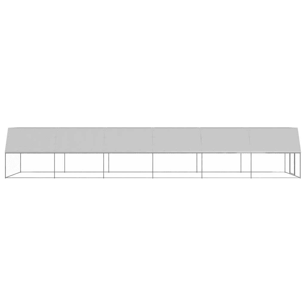 Gabbia per Polli da Esterno 3x12x2 m in Acciaio Zincato 3154380