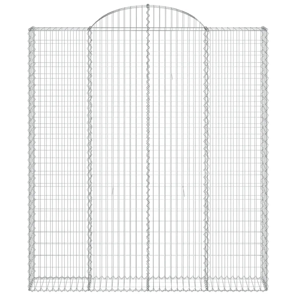 Cesti Gabbioni ad Arco 3 pz 200x30x220/240 cm Ferro Zincato