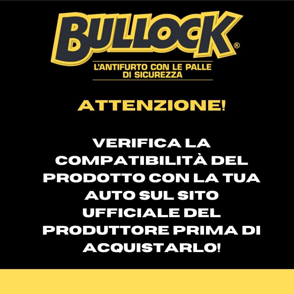 Bullock Excellence Antifurto Meccanico con Sistema Blocca Pedale per Auto con Cambio Automatico
