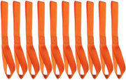 Pacchetto con 10 spanlussi, corto, 30 cm cerchioni motociclistici, lus arancione, spanlussi per motocicli, 1000 kg di carico utile, per trasporto, spostamento, fissaggio di accessori esterni, stoccaggio di merci