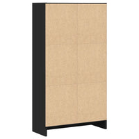 Libreria Nera 60x24x109 cm in Truciolato 857804
