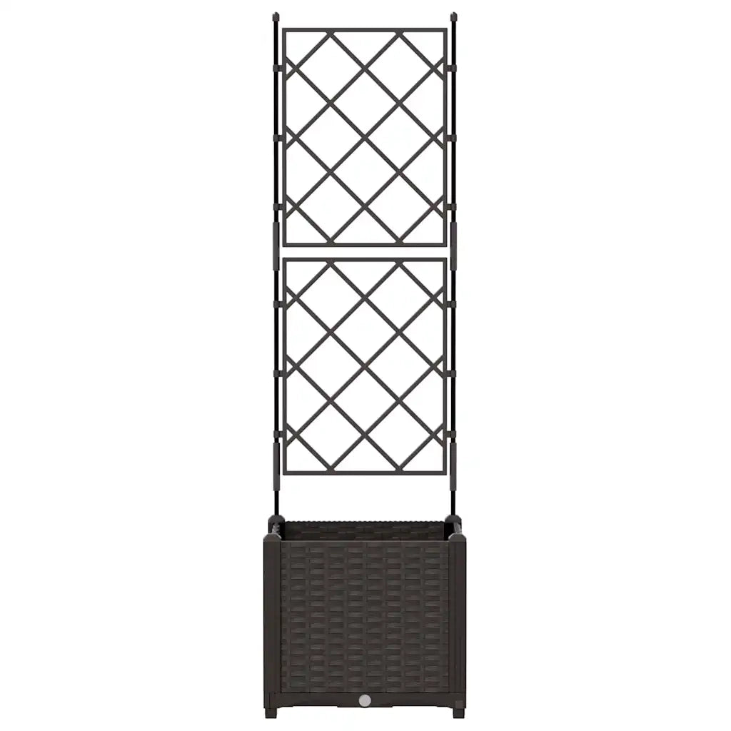 Vaso da giardino Marrone 40 x 40 x 143 cm Plastica 42002813