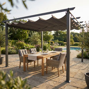 GAZEBO ASTORIA 4 X 4 ANTRACITE  TELO GRIGIO