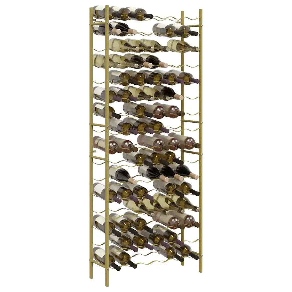 Portabottiglie per 96 Bottiglie Metallo Oro 340915