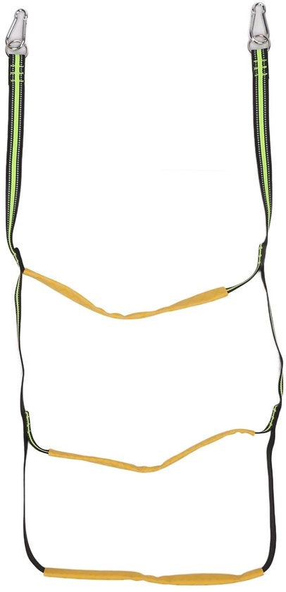 Scala Portatile 3 Gradini - Opaca - Leggera - Nylon - Resistente ai Raggi UV - Adatta per Barche - Scala per Barche Inflabili