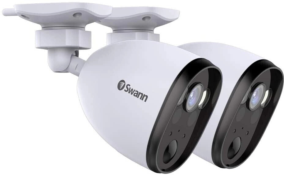 2 spotcam swann full hd con luce esterna 2 telecamere di sicurezza - INS418