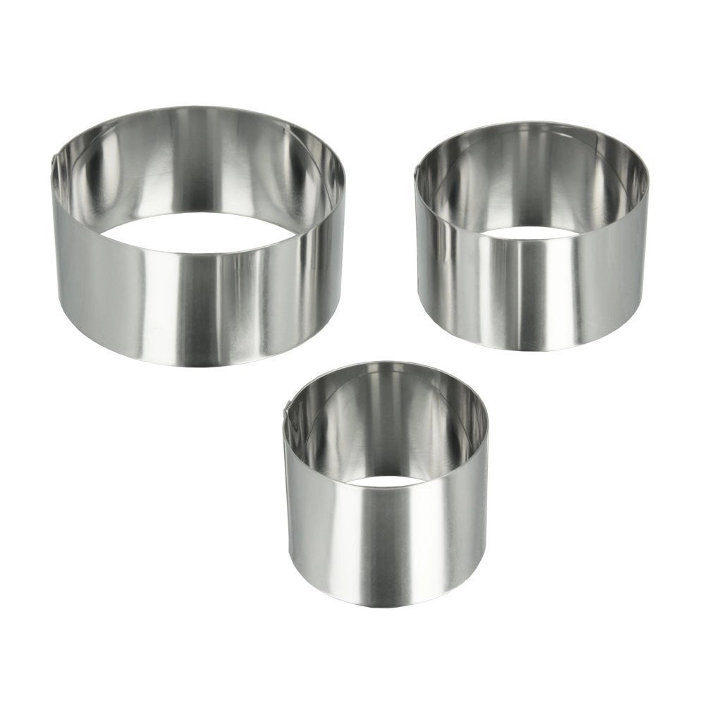 Trade Shop - 12 Pz Stampo Stampini Forma Per Dolci Pasta Anello Circolare 6 X 6 Cm Cucinare -