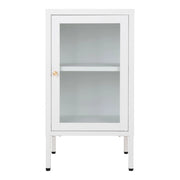 Vetrinetta Dalby, Bianco, Metallo, 35x38x70 cm