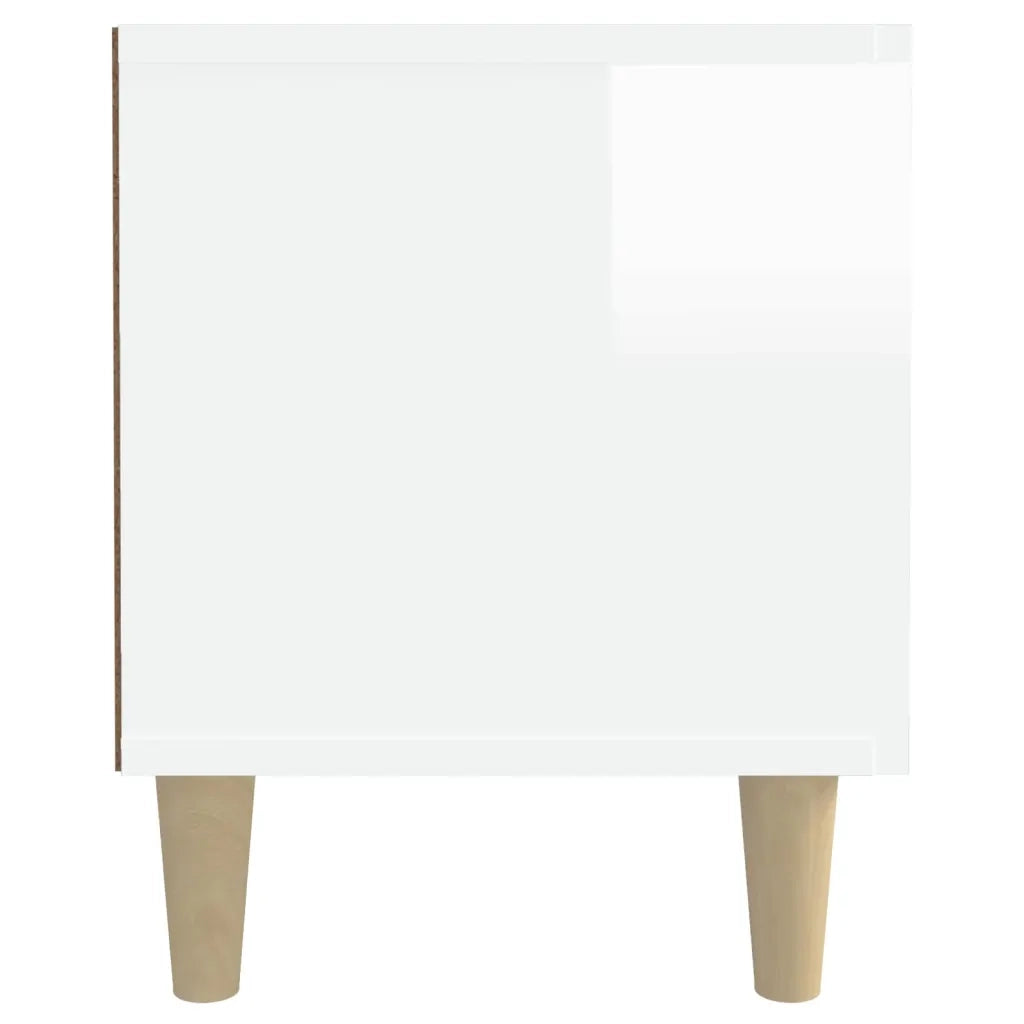 Mobile Porta TV-Mobile per TV-Credenza TV Bianco Lucido 180x31,5x40 cm Legno Multistrato 520402