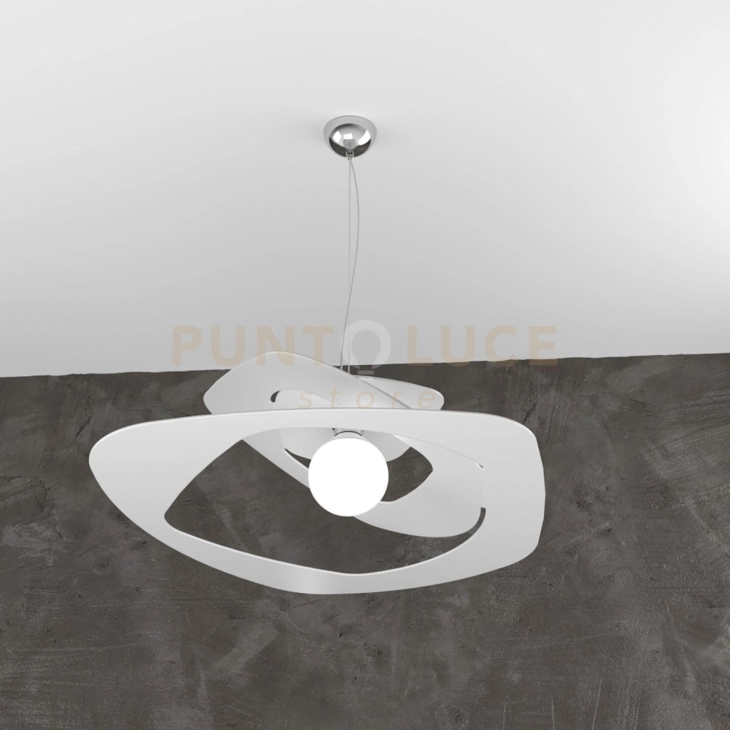 WARPED SOSPENSIONE D.65 CM. 1 LUCE BIANCO 1157-S65-BI