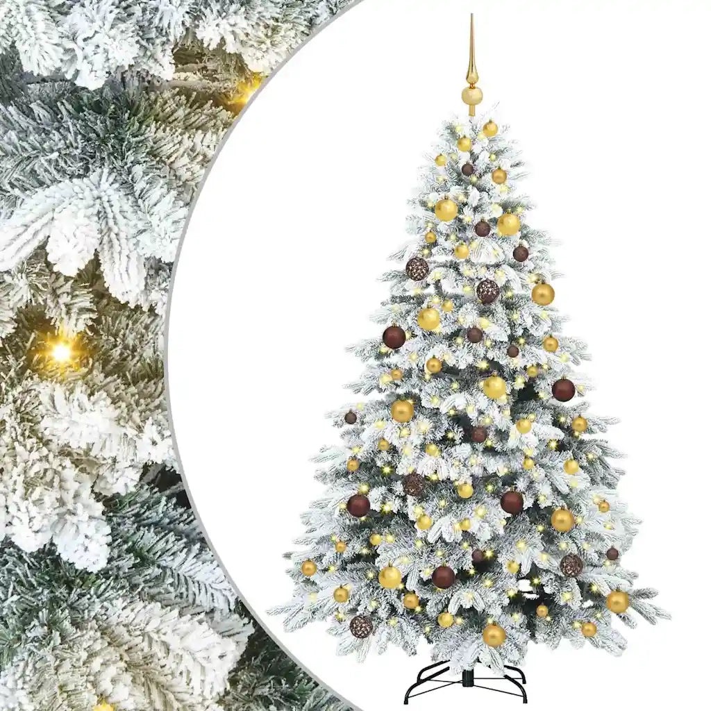 Albero di Natale artificiale con 300 LED Bianco 180 cm PE e PVC 3397611