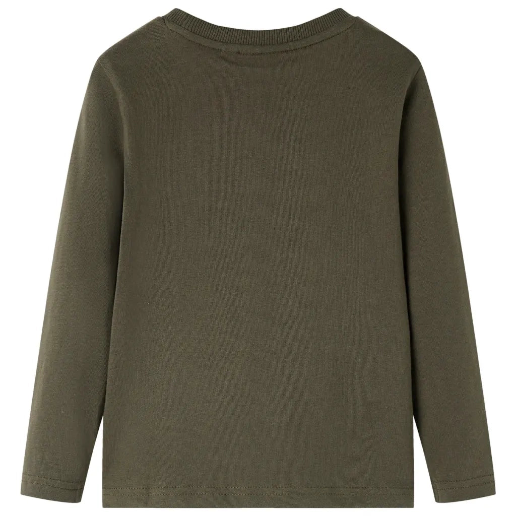 Maglietta per Bambini a Maniche Lunghe Cachi 128cod mxl 108074