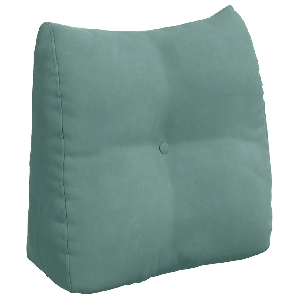 Cuscino per Schiena | Cuscino dorsale Verde Mare 45 x 24 x 50 cm Velluto