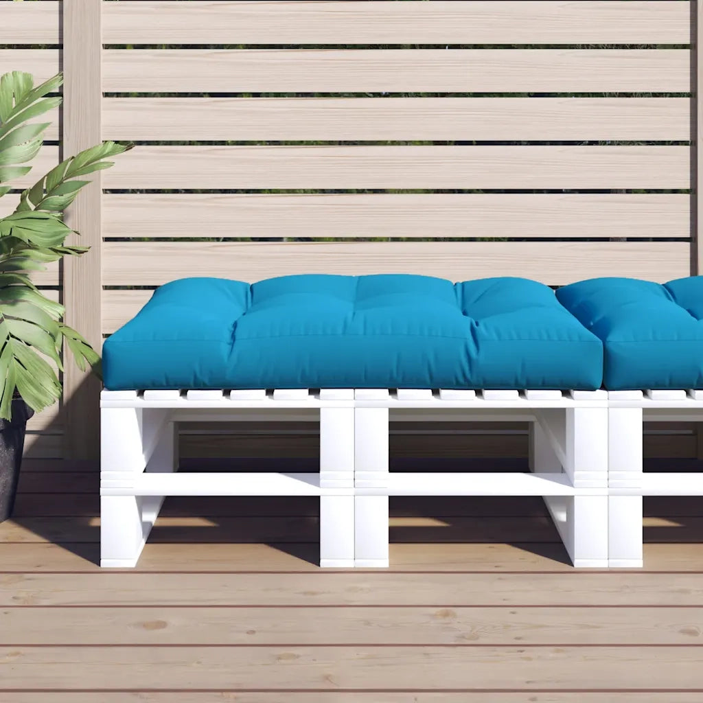 Cuscino per Pallet Blu 120x80x12 cm in Tessuto 360517