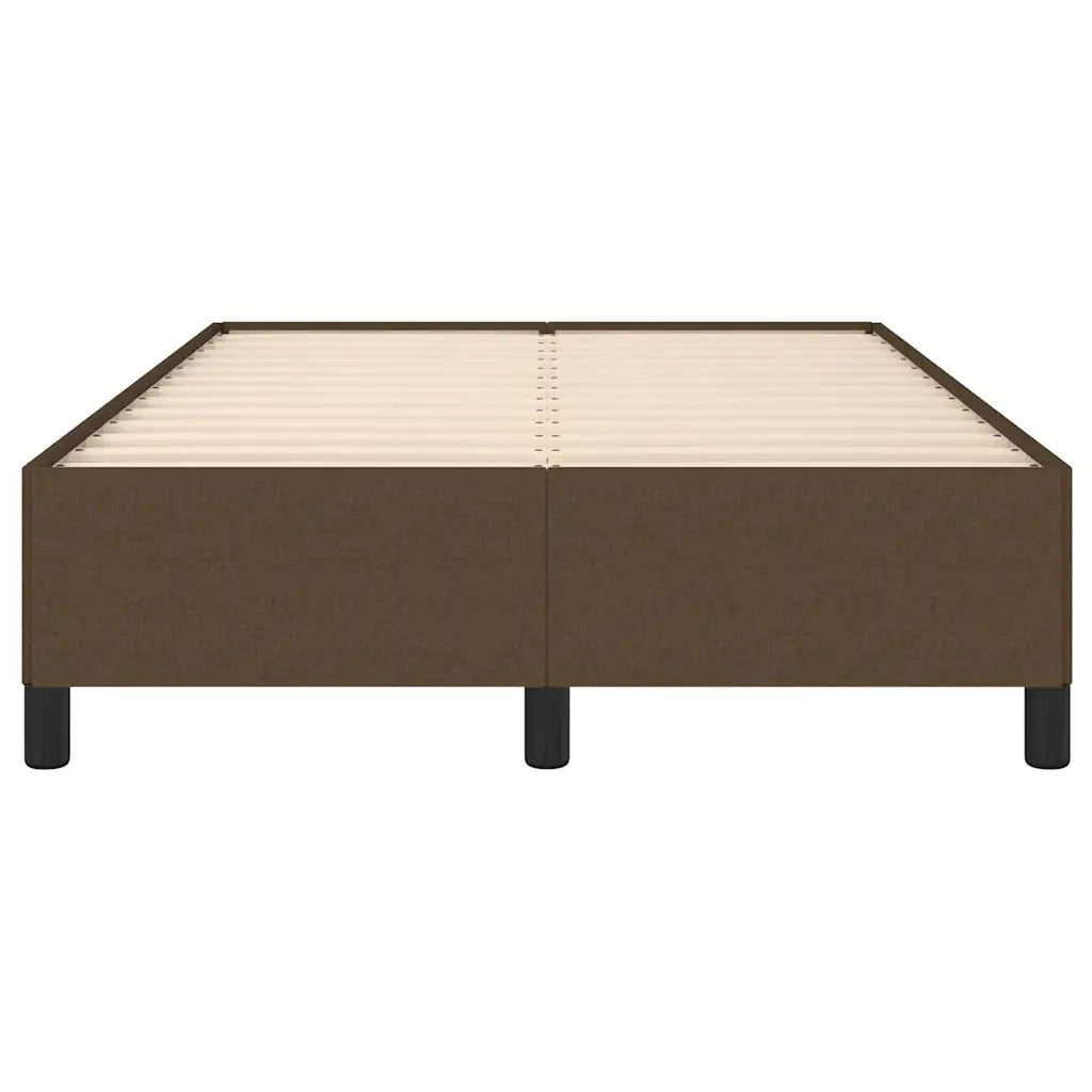 Giroletto senza Materasso Marrone Scuro 80x200 cm in Tessuto 379511