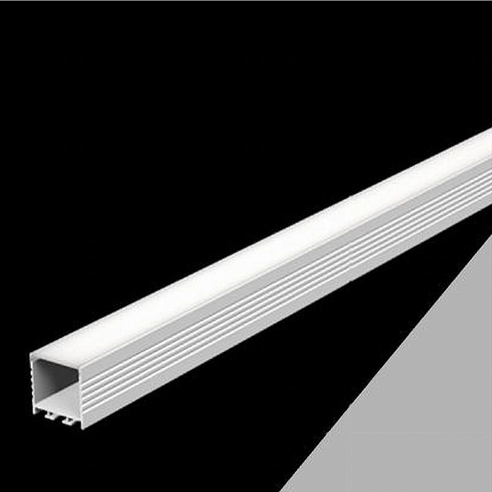 Trade Shop - 5pz Profilo In Alluminio 2 Mt Lineare Sospeso Sezionabile Per Striscia Led Al-28 -