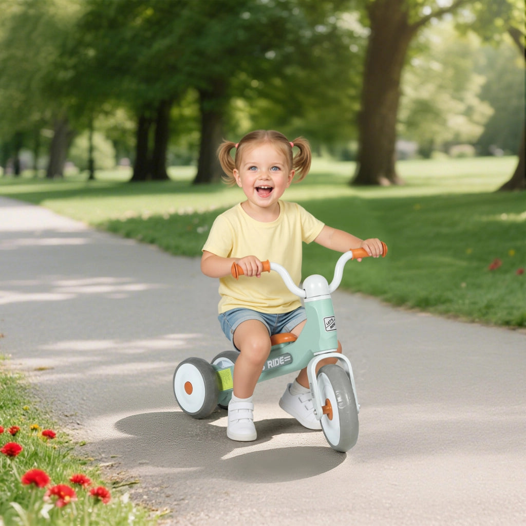 Bicicletta senza Pedali per Bambini 12-36 Mesi ¨C zephmum ¨C Verde con Ruote Silenziose