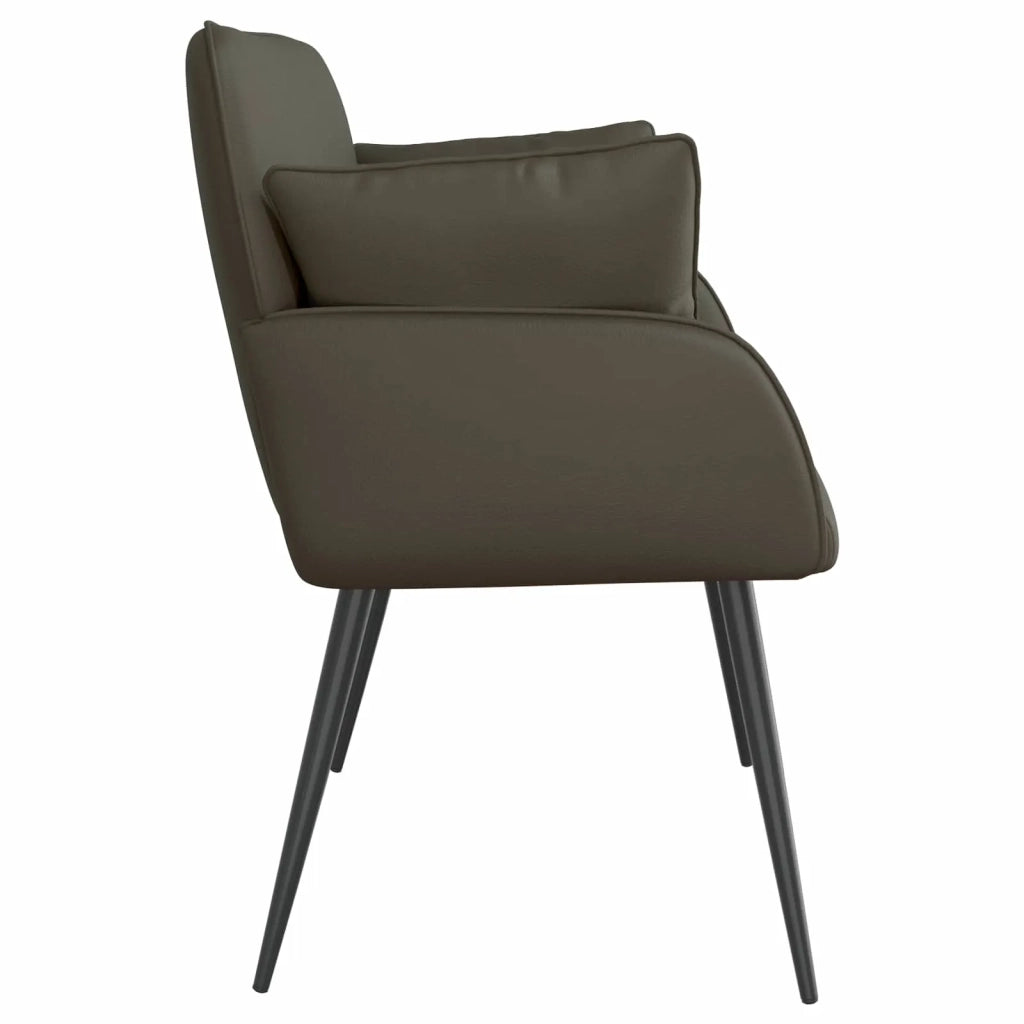 Divano a 2 posti con gambe in metallo 2 posto Grigio Similpelle 42051010