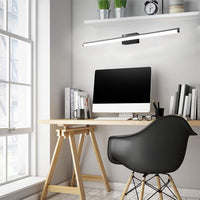 Lampada Da Parete Da Bagno Led Sopra Specchio 20w 100cm APP375-1W Nero