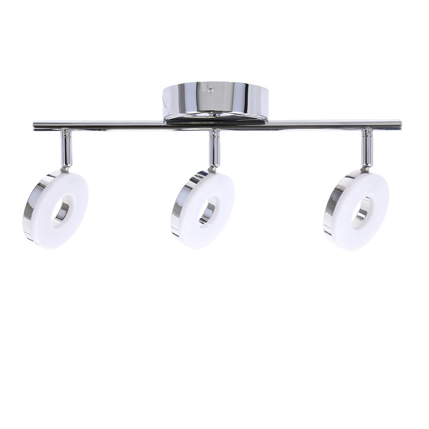 Plafoniera Candellux Thema LED 3x5W cromo bianco 3000K