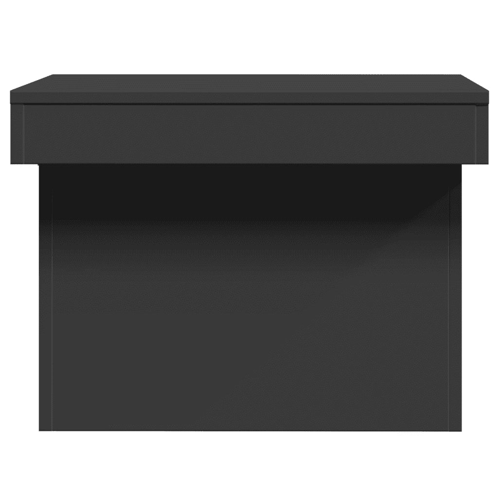 Tavolino da Salotto Nero 100x55x40 cm in Legno Multistrato