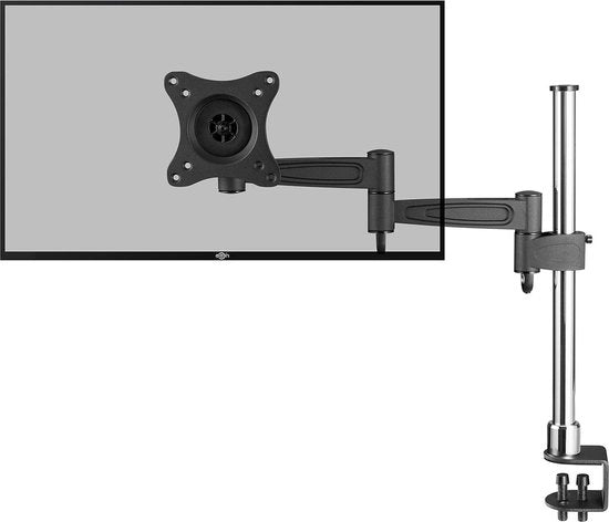 Monitor standaard zwenkabile kantelabile per schermi da 13 a 30 pollici VESA 100x100 - argento nero
