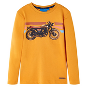 Maglietta da Bambina a Maniche Lunghe Ocra 104cod mxl 84406